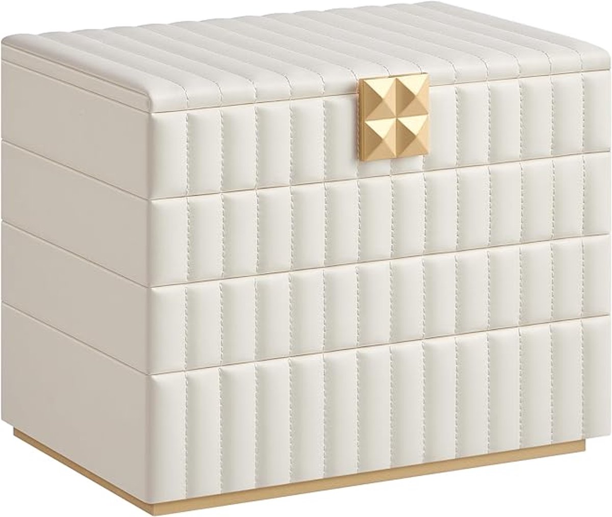 Sieradendoos - 4 niveaus - Wit - 17x28x20,5