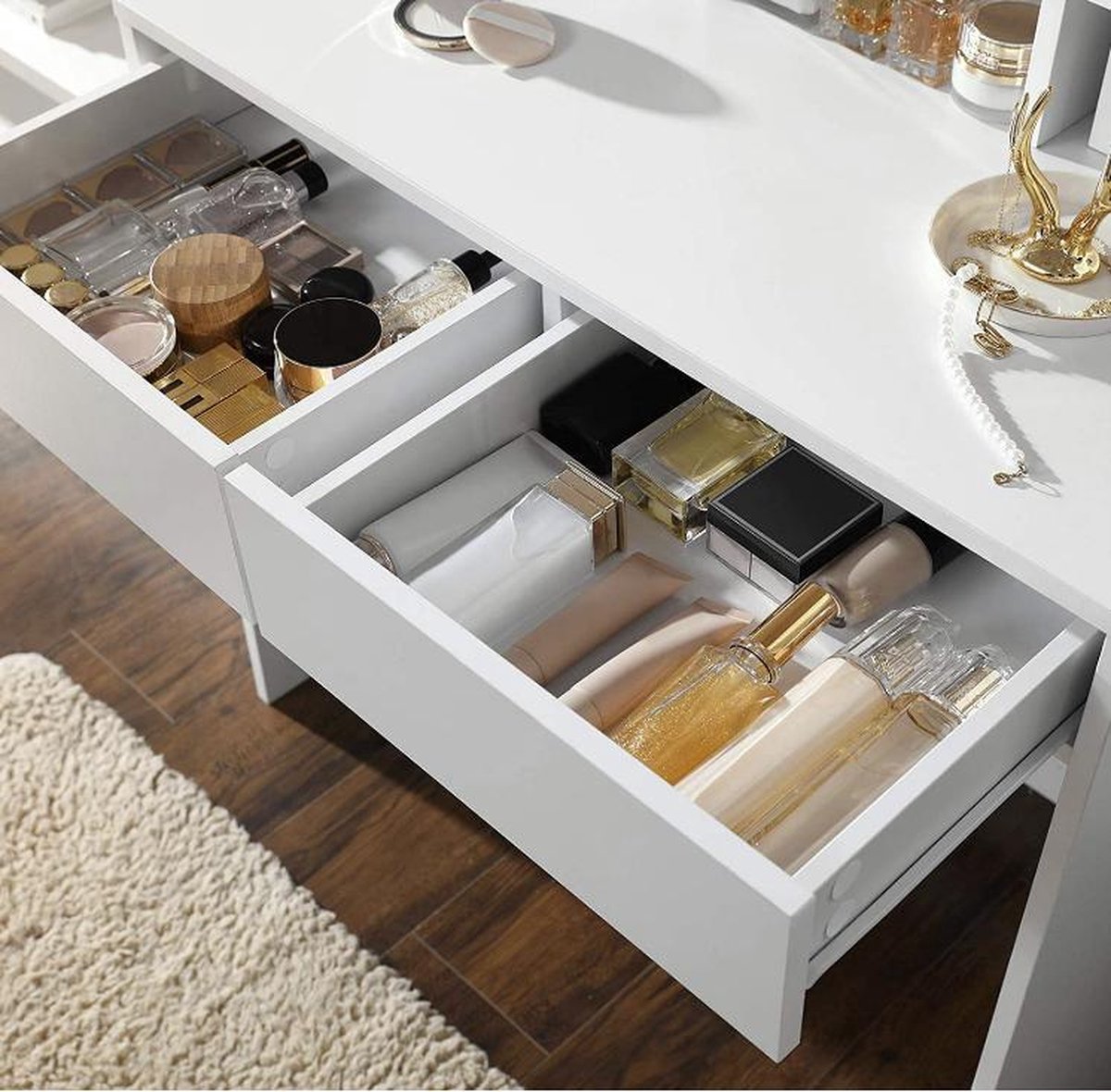 MAZAZU Kaptafel wit Vexaria