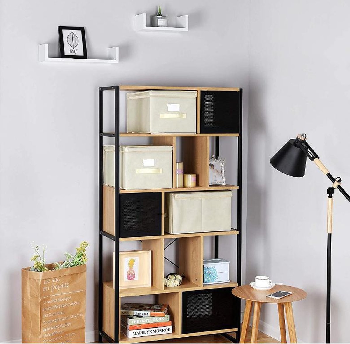 MAZAZU Opvouwbare Opbergdozen - Beige Omar