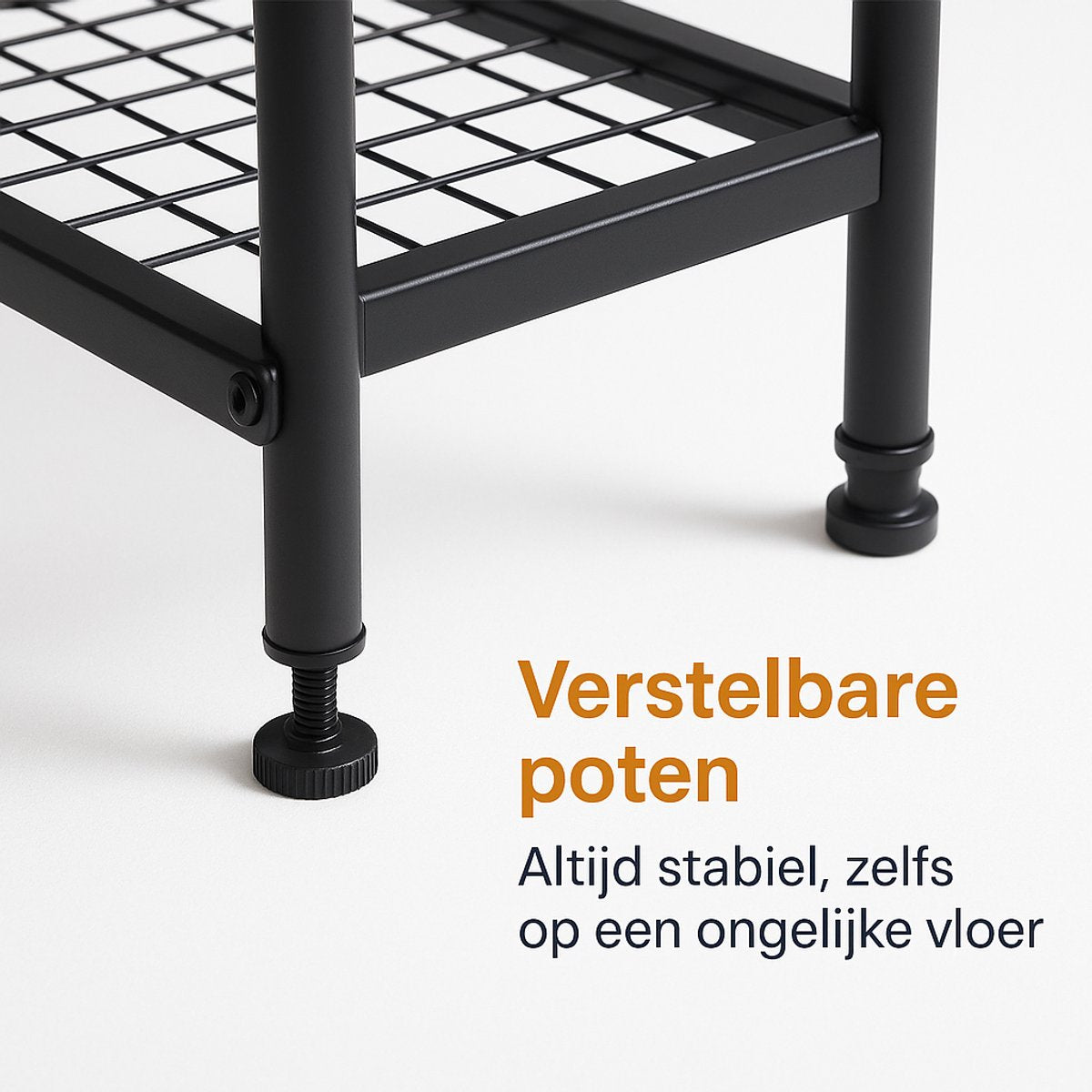 VASAGLE Industrieel garderoberek 23 haken - Zwart Qynera