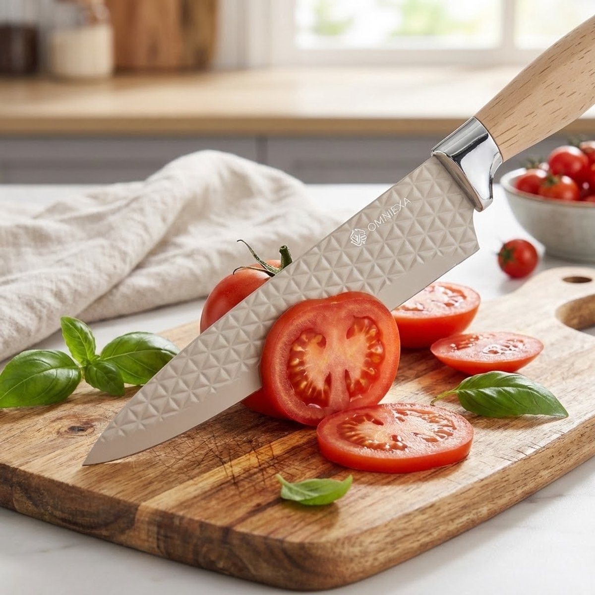 OMNIEXA 6-Delig RVS Messenset - Houtlook - Melyra