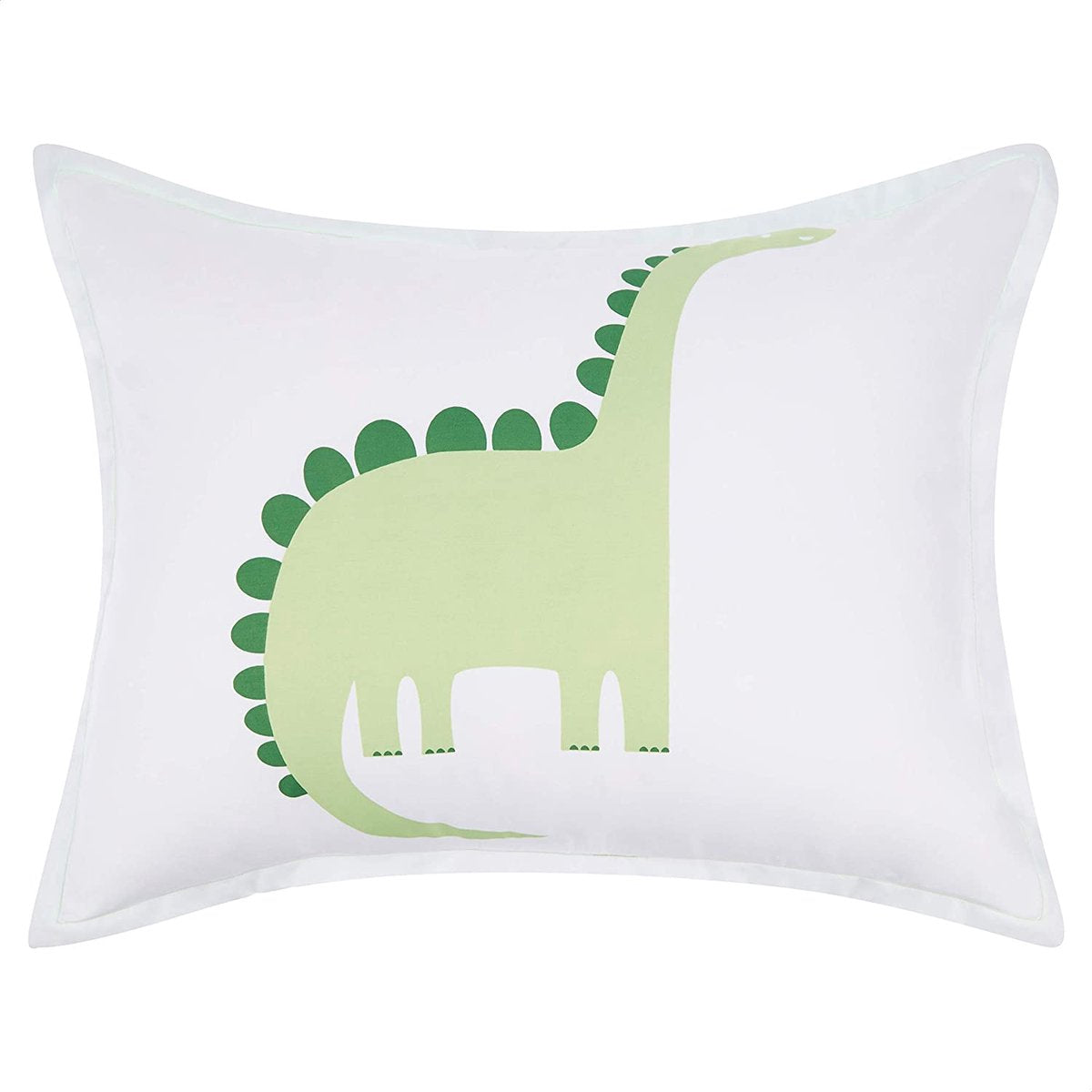MAZAZU Kinderdekbedovertrek Set - Dinosaurus Print - Groen