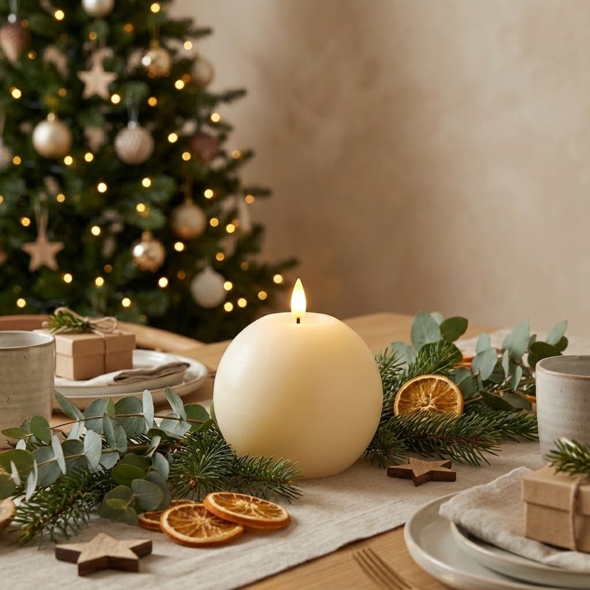 OMNIEXA LED Bolkaars Crème - Glad Design - Ø 10,5 cm