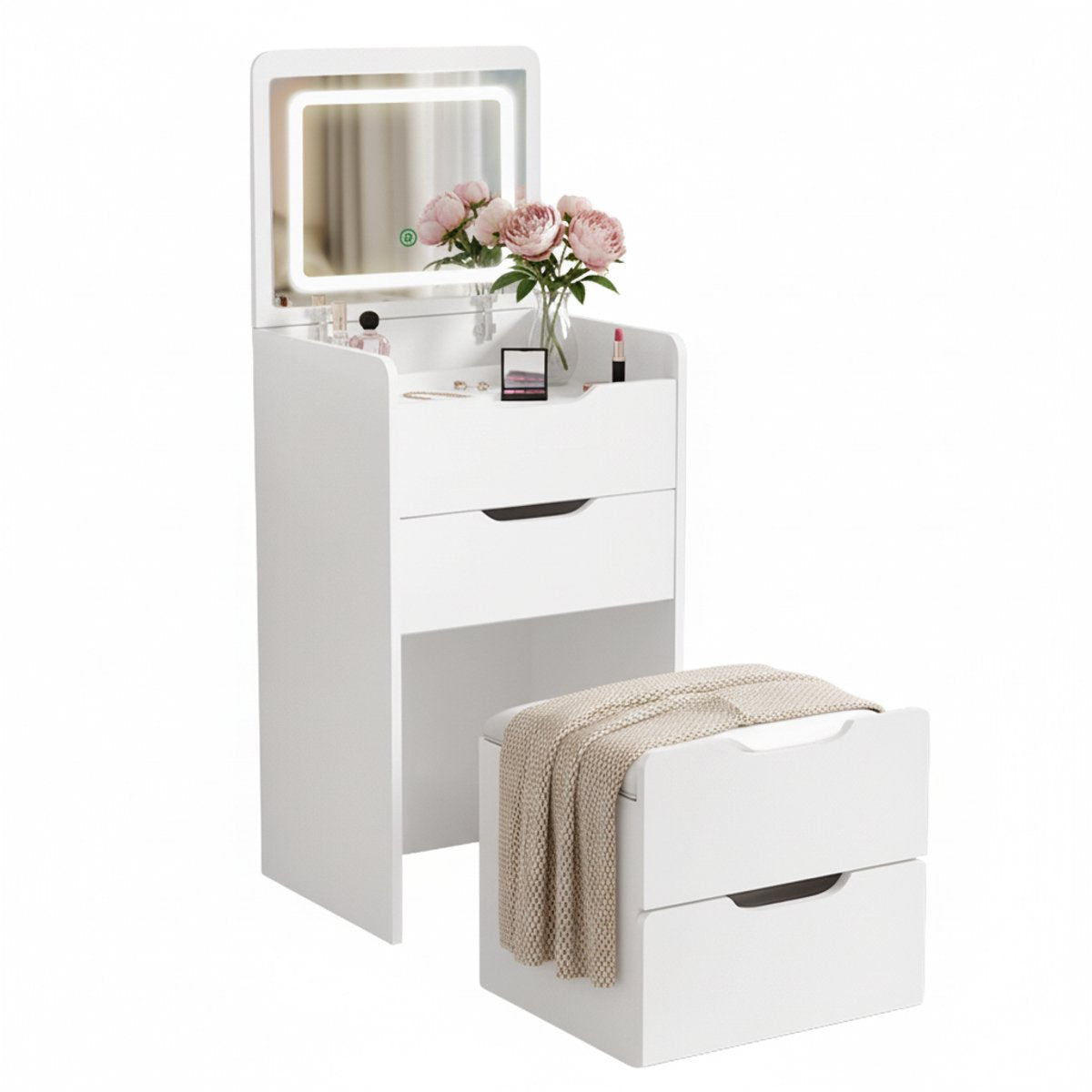 MAZAZU LED Kaptafel Wit Auralyn