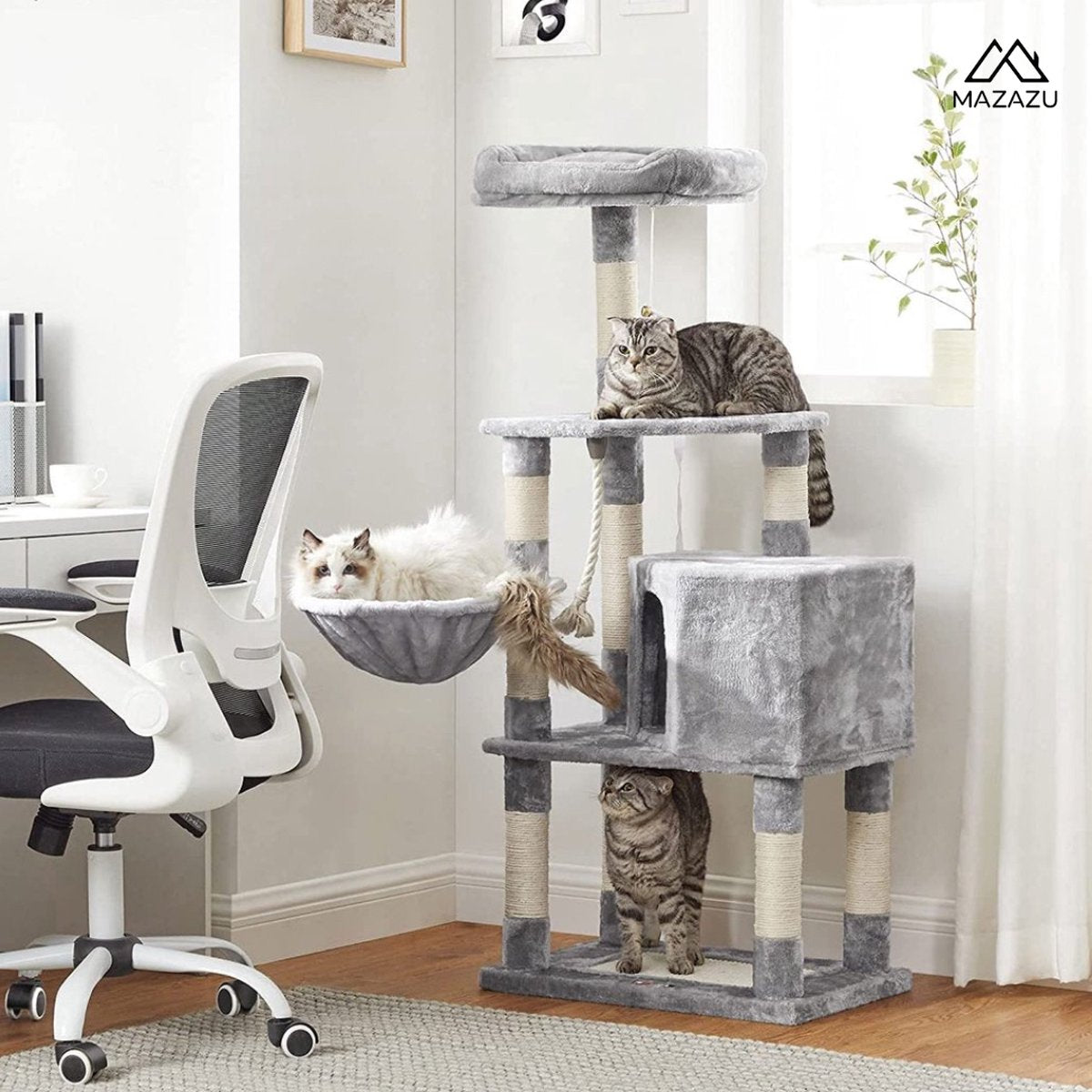 MAZAZU krabpaal Lichtgrijs Kavira