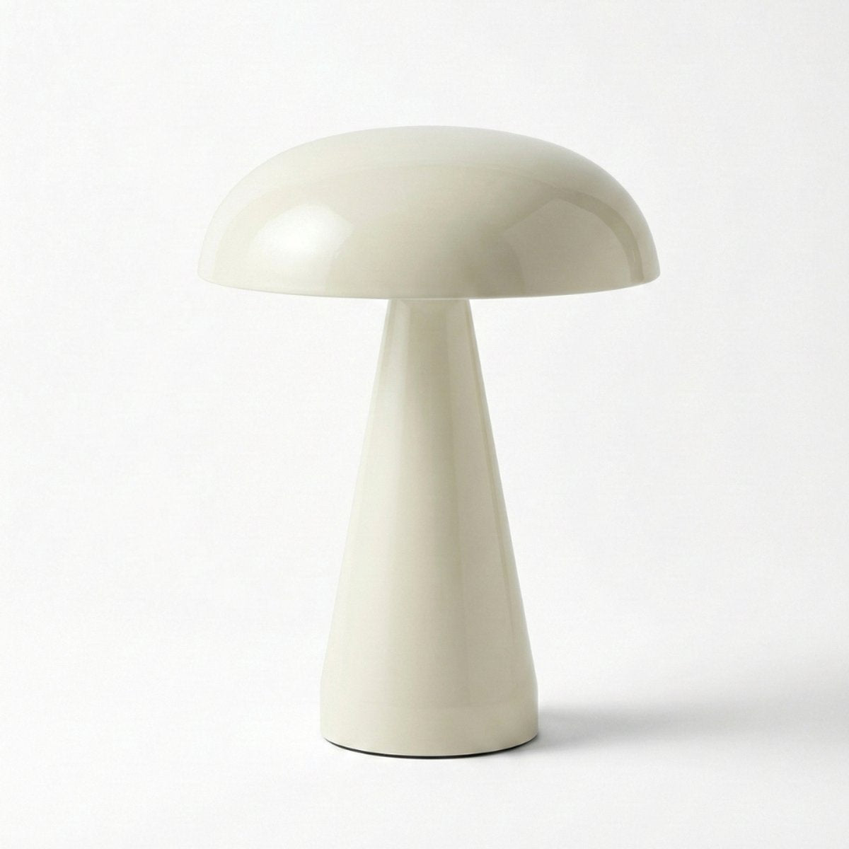 OMNIEXA Tafellamp - Amandelkleur - Dimbaar & Draadloos - 3 Lichtstanden - LED Designlamp met TouchControl