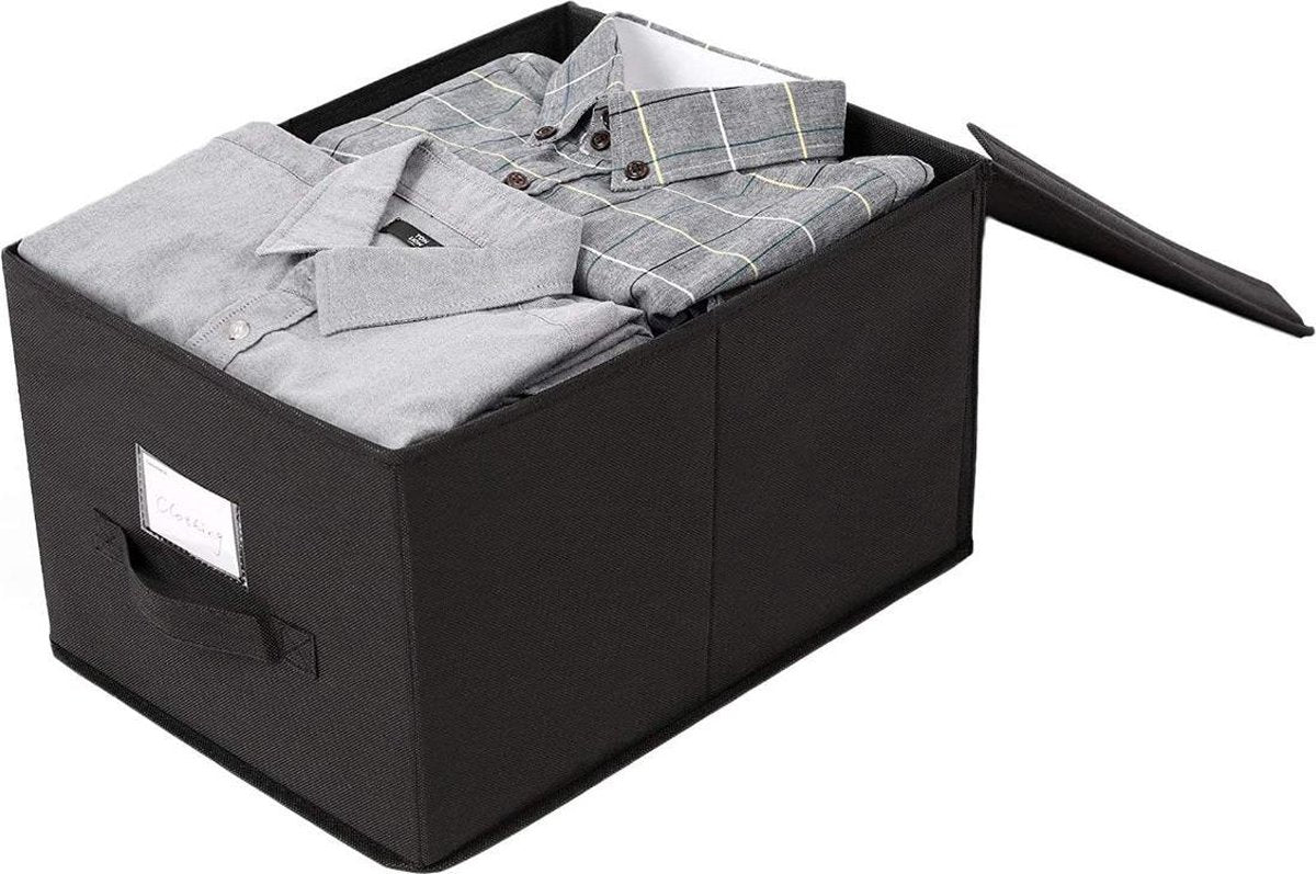 MAZAZU Opvouwbare Opbergdozen - Zwart Omar