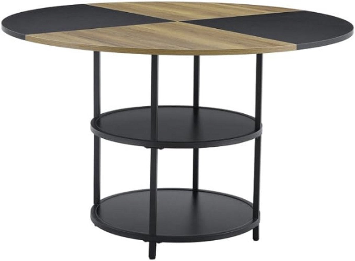 Tribesigns Industrieel ronde Eettafel Joramir