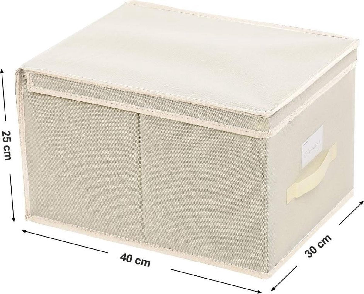 MAZAZU Opvouwbare Opbergdozen - Beige Omar