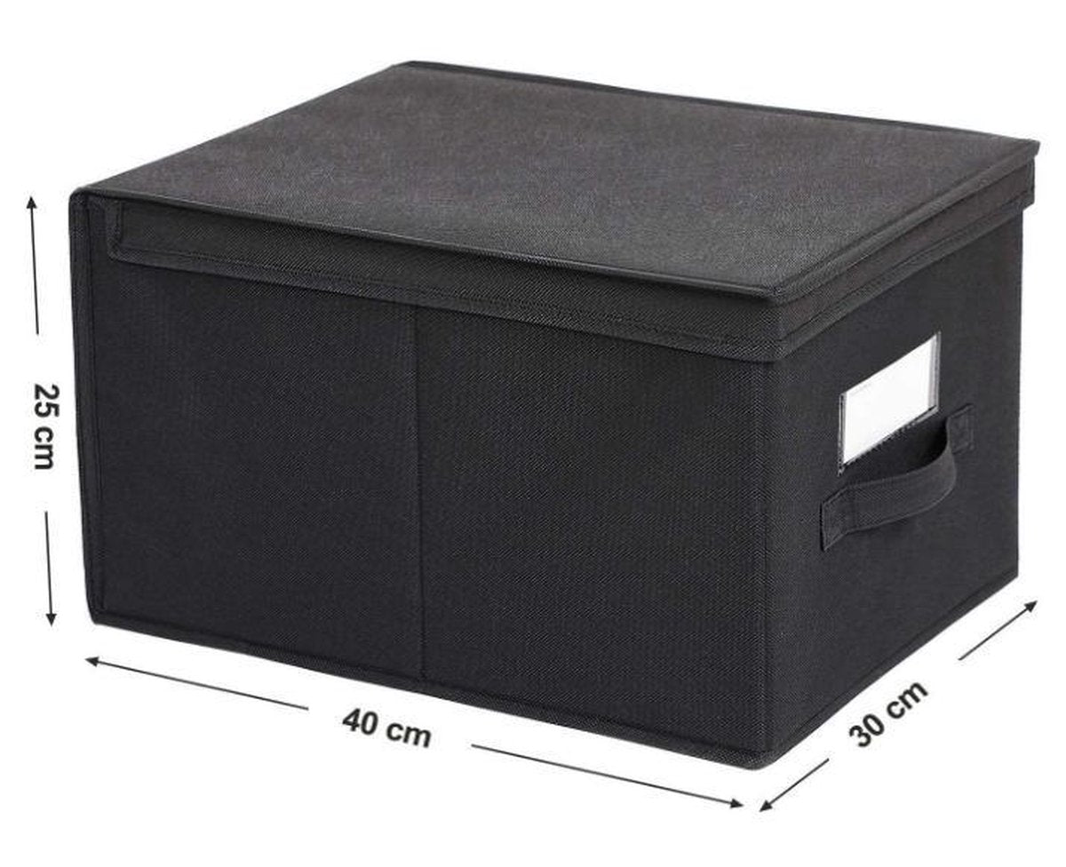MAZAZU Opvouwbare Opbergdozen - Zwart Omar