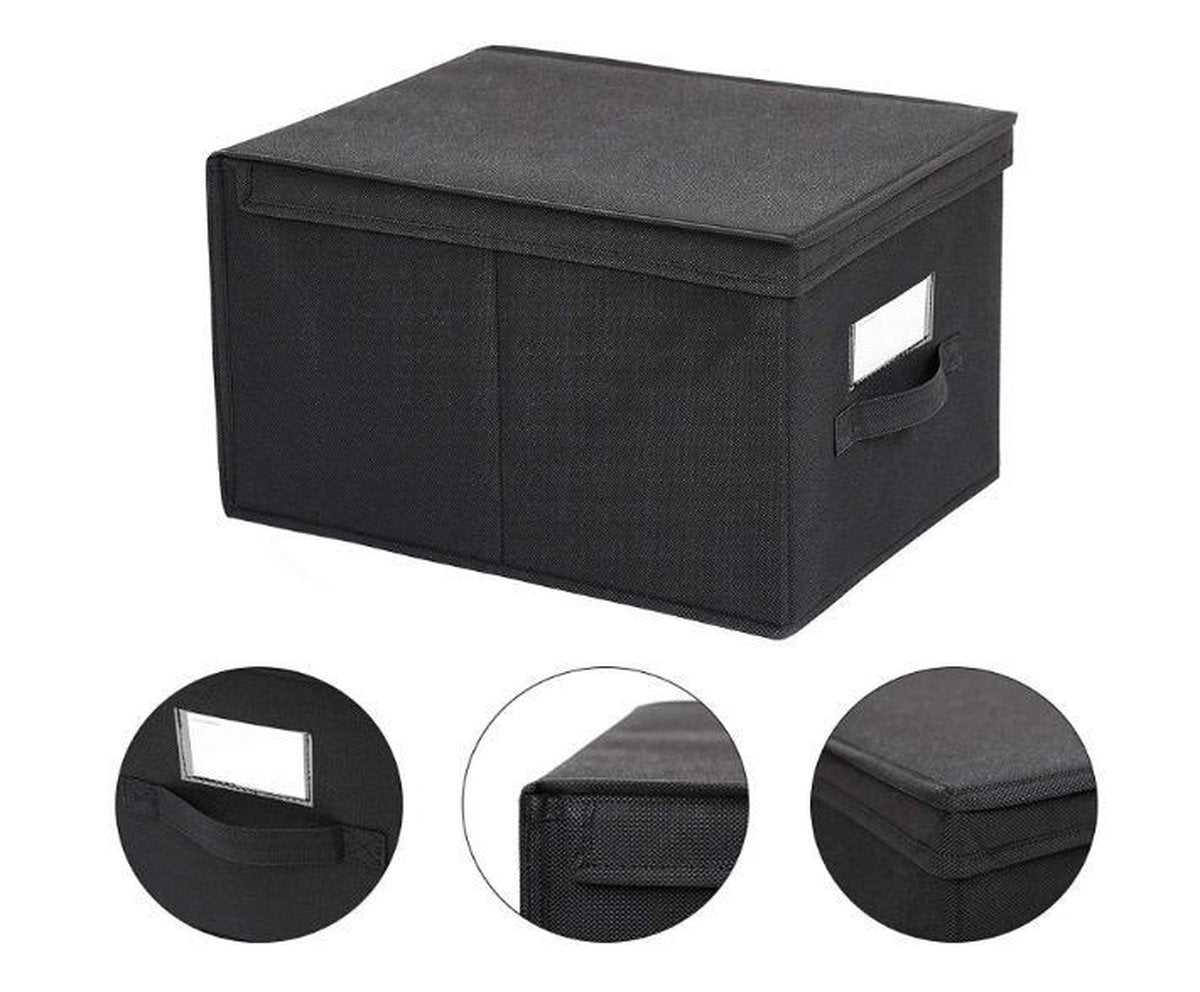 MAZAZU Opvouwbare Opbergdozen - Zwart Omar