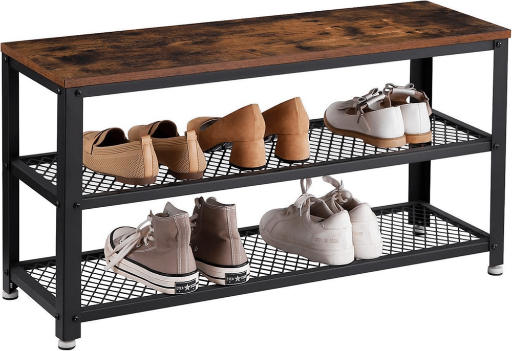 Industrieel schoenenrek Fleur