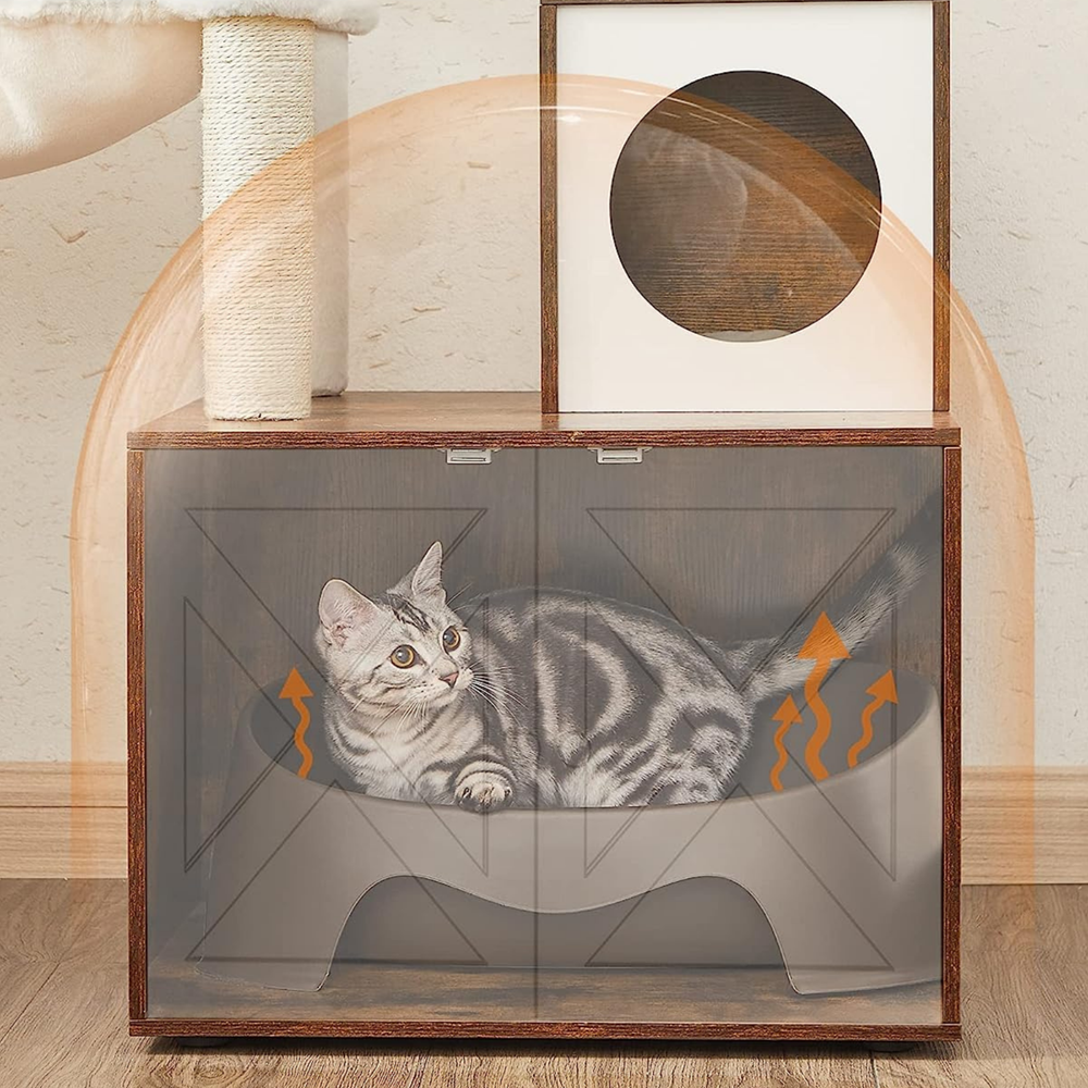 MAZAZU Krabpaal met Kattenhuis - Bruin Boris