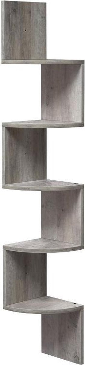 MAZAZU Hoekwandplank Grijs Artemis