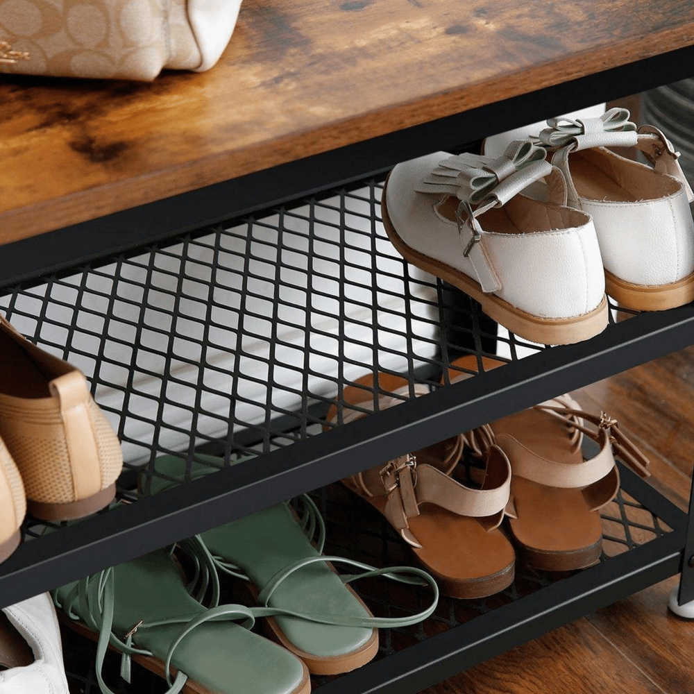 Industrieel schoenenrek Fleur