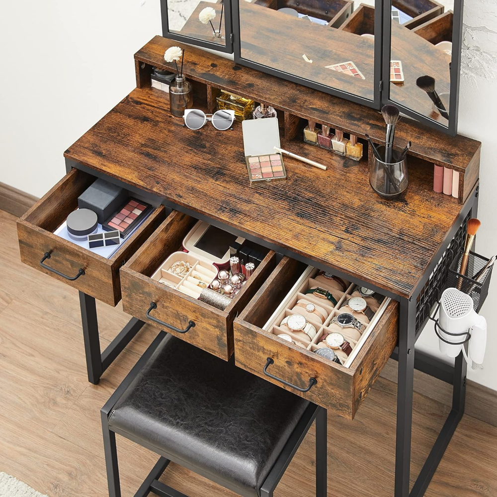 Industriële kaptafel Linsey