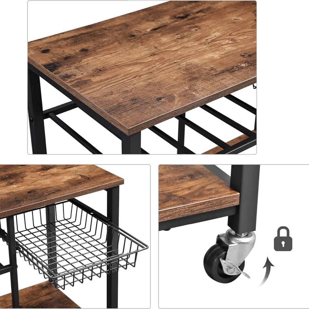 Industrieel keukenrek Norah