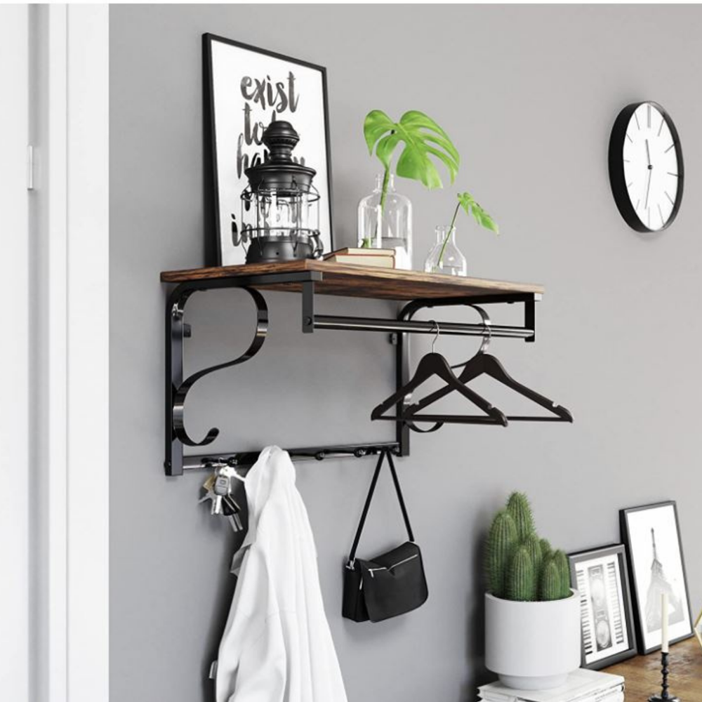 MAZAZU Industriële wandkapstok Wyralia