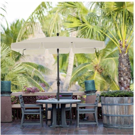 MAZAZU Strandparasol - 200x125 cm