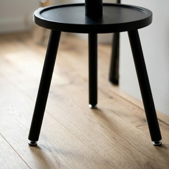 MAZAZU Staande Kapstok Zwart 8 Haken - Quorin