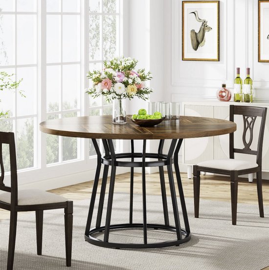 Tribesigns Industriele Eettafel rond Joël