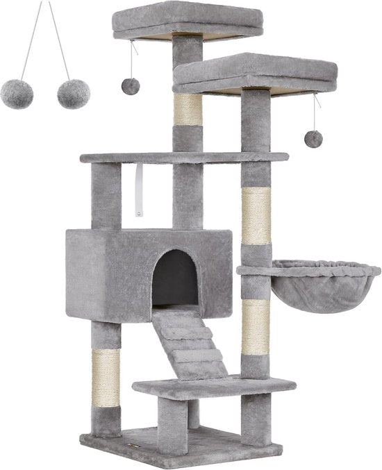 MAZAZU Krabpaal met Kattenhuis, 50x45x142 cm – foto 2