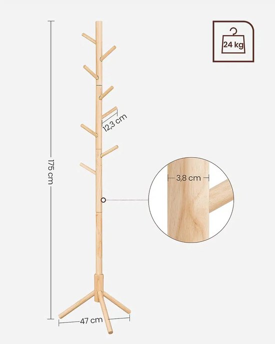 MAZAZU Cactus-Kapstok Houtlook Quinty