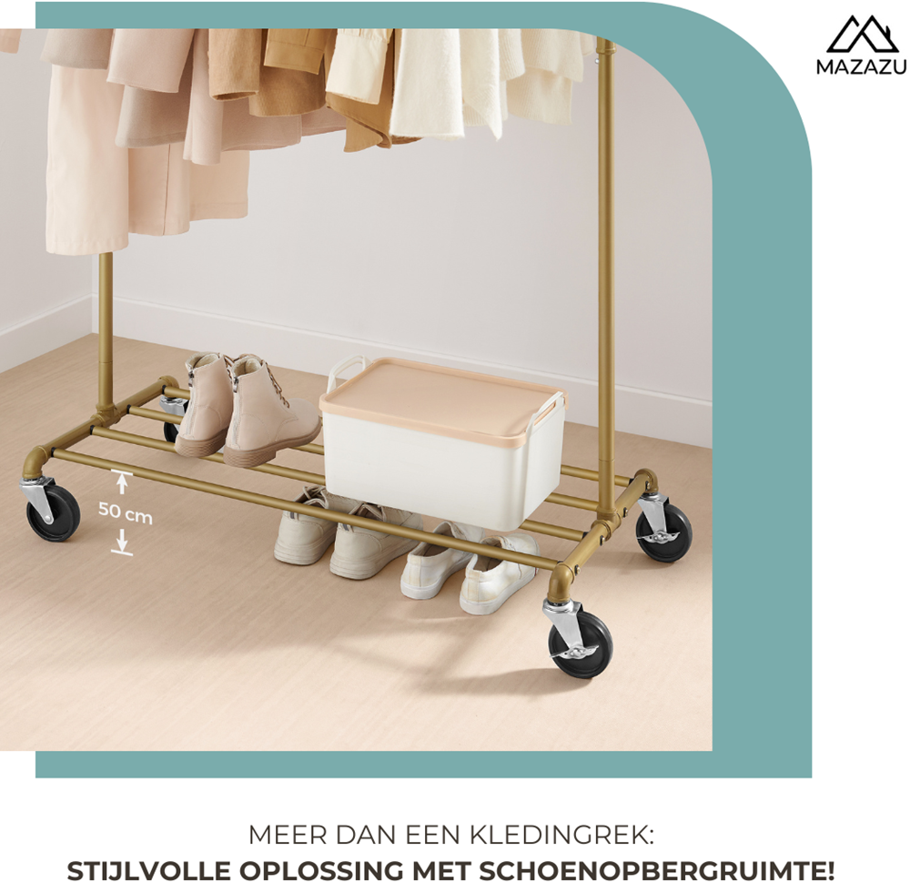 Industrieel kledingrek Diogo