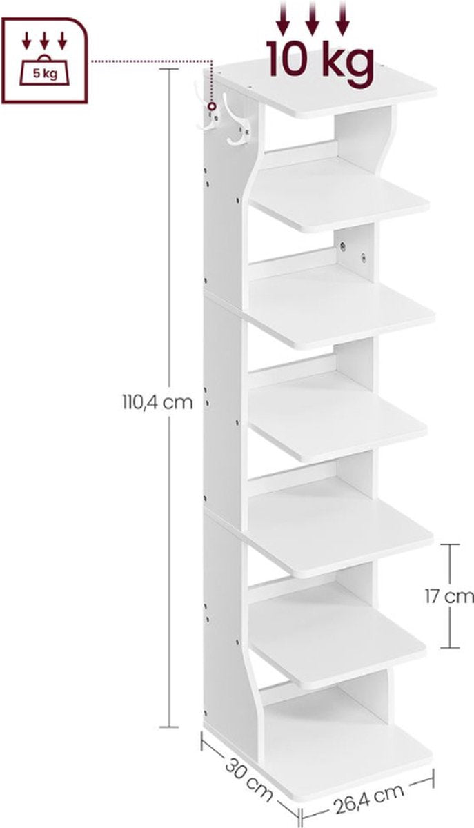 MAZAZU Schoenenrek wit Siënna