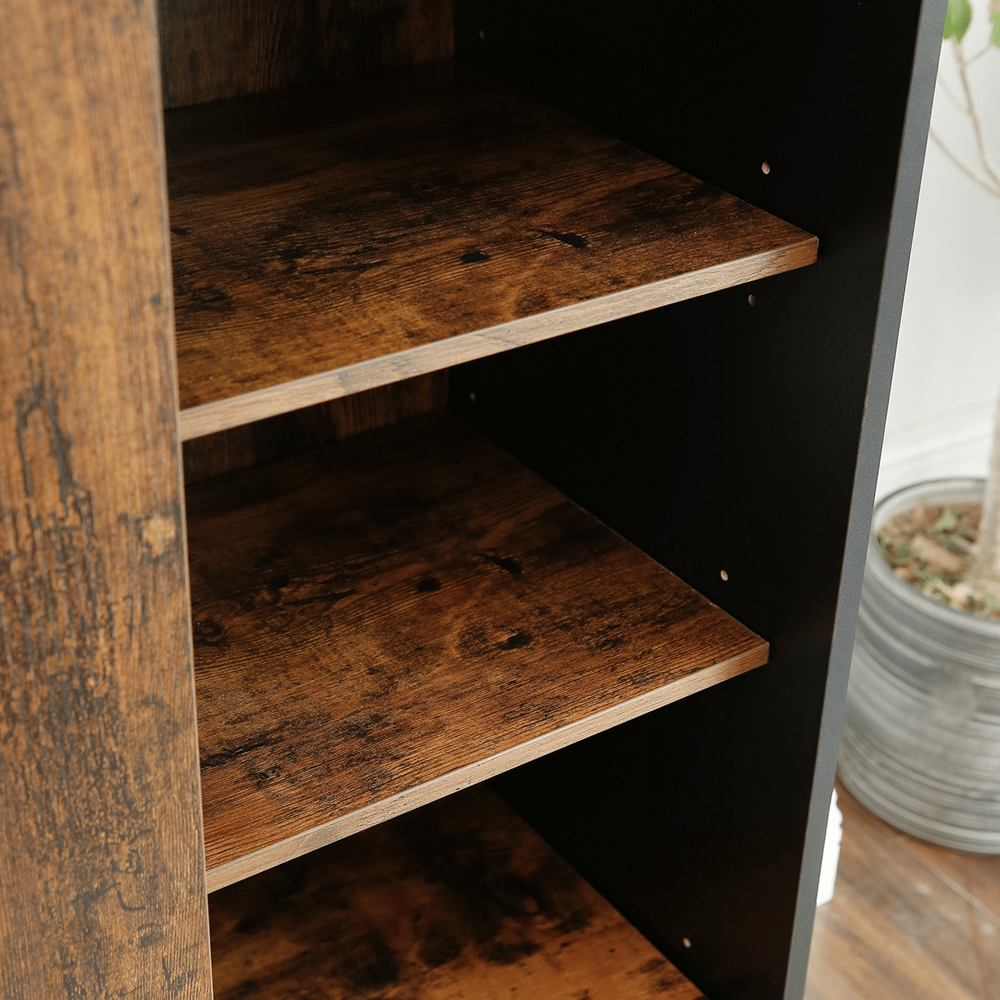 MAZAZU Industriële schoenenkast bruin Ilona