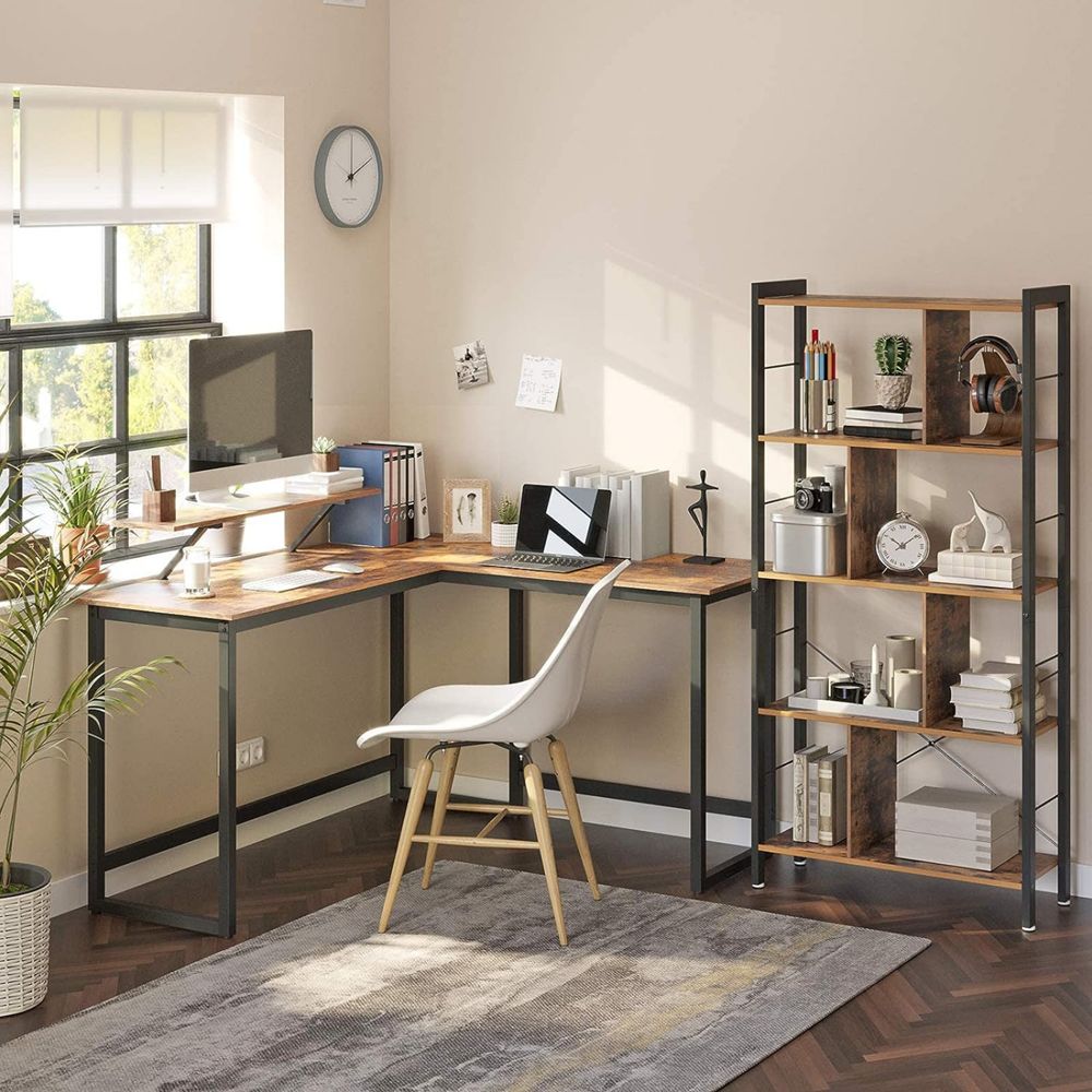 Hoekbureau Delft bruin, monitorstandaard