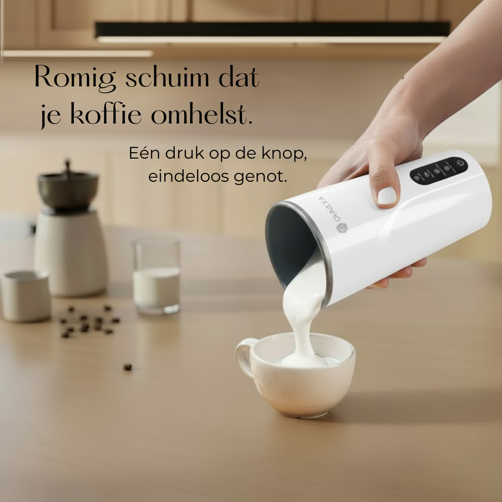 OMNIEXA Witte Melkopschuimer Kalliope