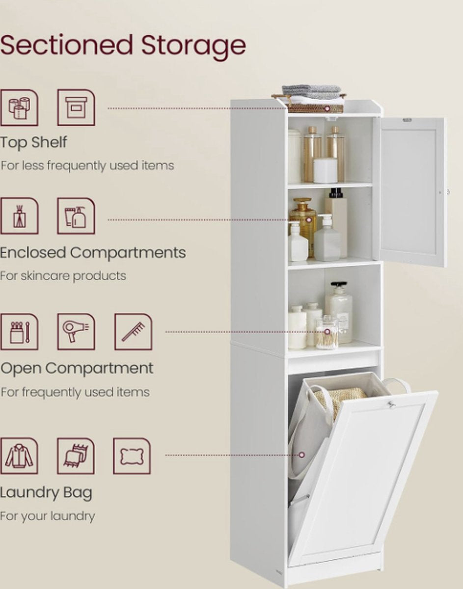 MAZAZU Badkamerkast Baily - 40x40x170