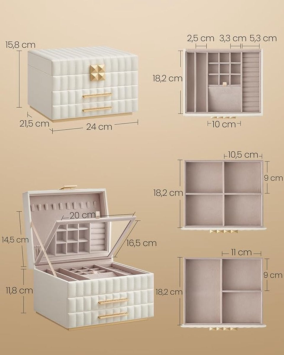 Sierradendoos Bianca 3 niveaus - Wit - 21.5x24x15.8
