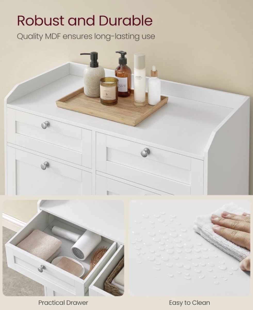 MAZAZU Badkamerkast Baltha - 30x60x110cm