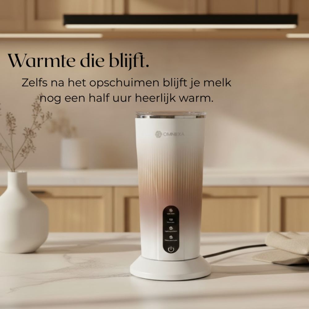 OMNIEXA Witte Melkopschuimer Kalliope
