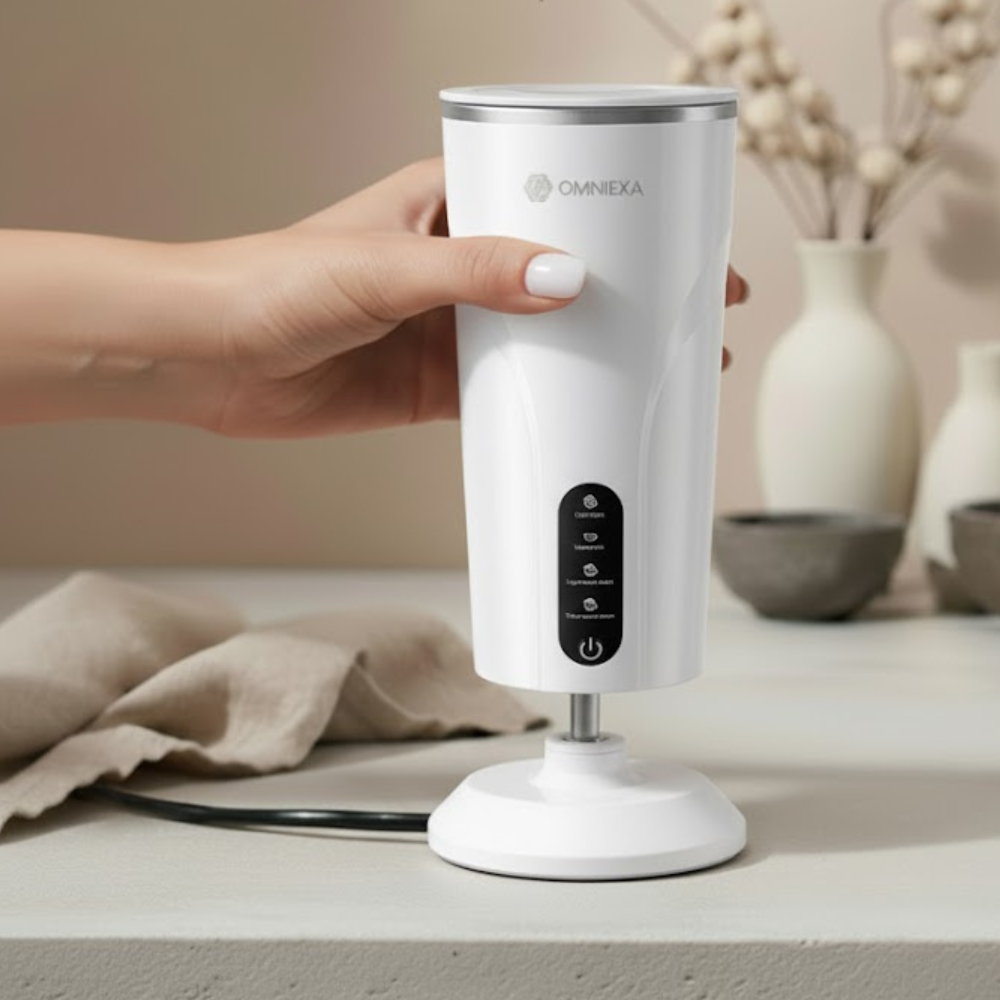 OMNIEXA Witte Melkopschuimer Kalliope