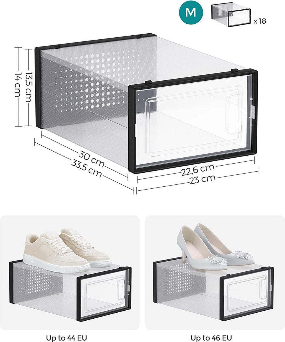 MAZAZU Schoenendoos / Opbergdozen - Zwart Matilde