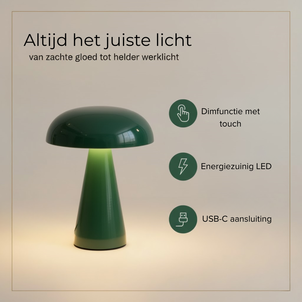 OMNIEXA Groene Tafellamp Alba