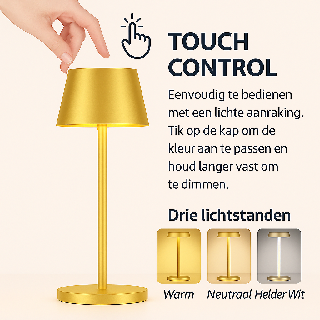 OMNIEXA Tafellamp Goud Yago