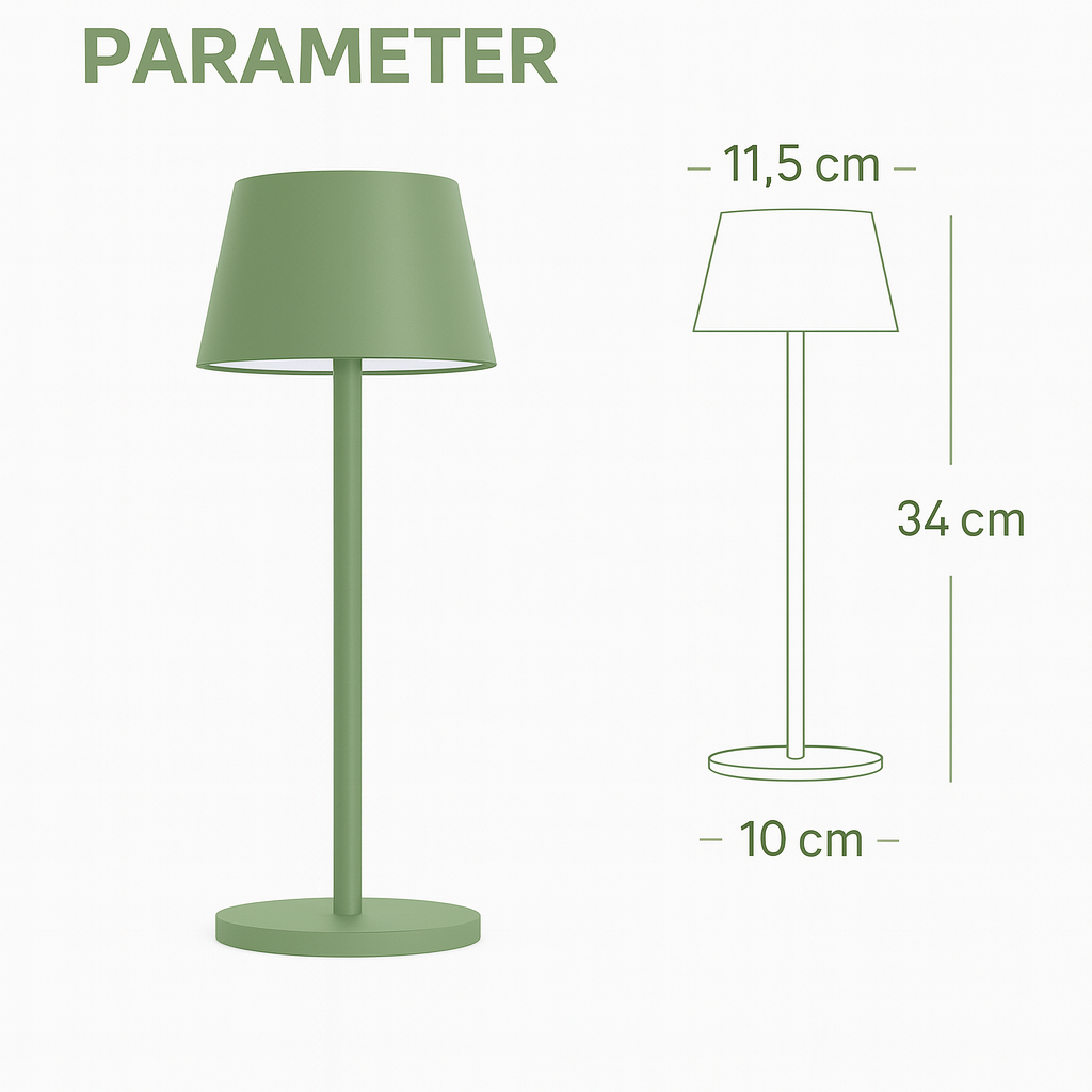 OMNIEXA Tafellamp Groen Yago