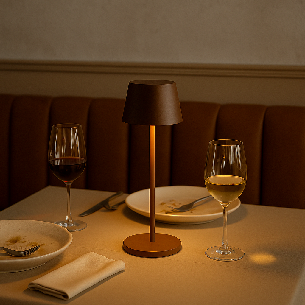 OMNIEXA Tafellamp Bruin Yago