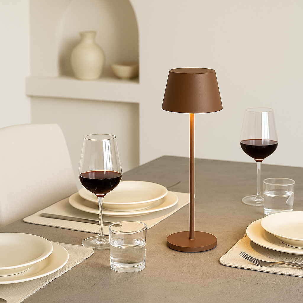 OMNIEXA Tafellamp Bruin Yago