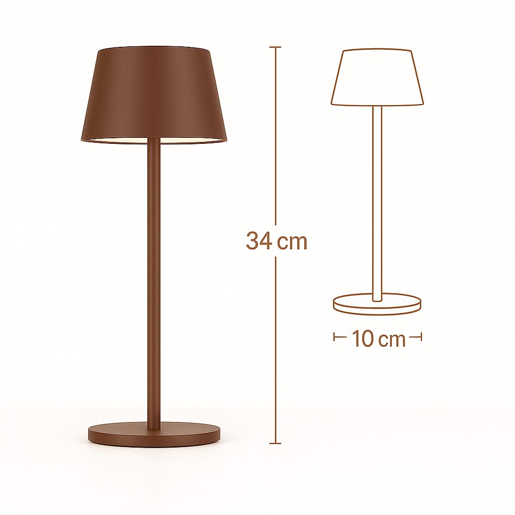 OMNIEXA Tafellamp Bruin Yago