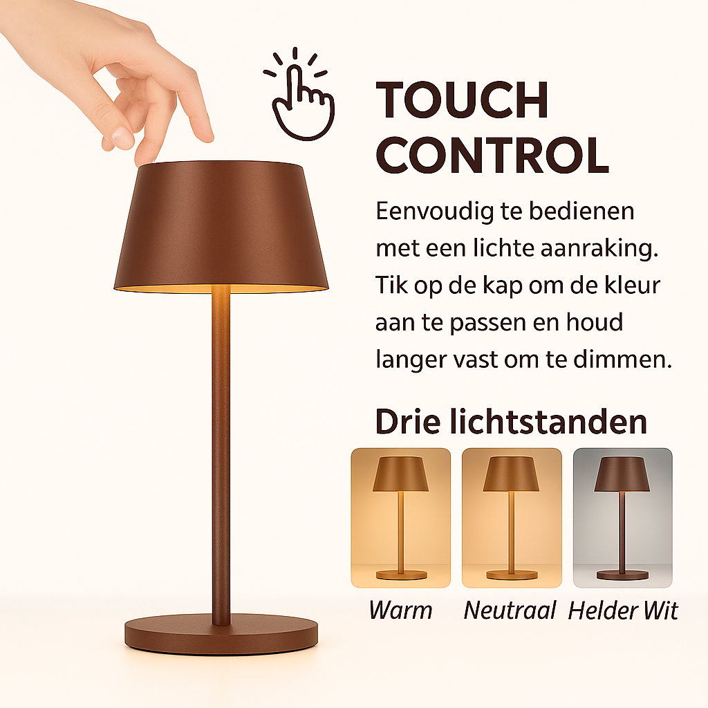 OMNIEXA Tafellamp Bruin Yago