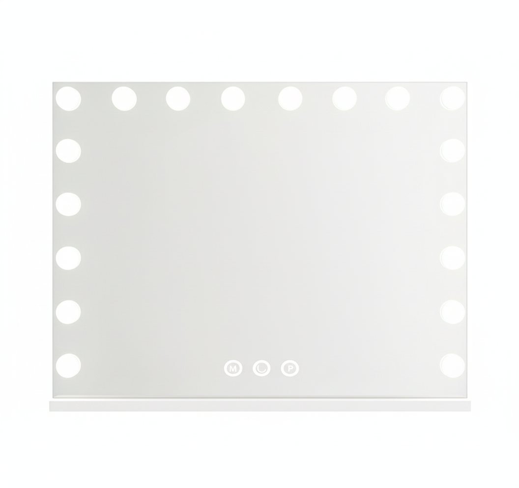 OMNIEXA XL Hollywood Spiegel Camille - incl USB & Speakers - 60x80cm