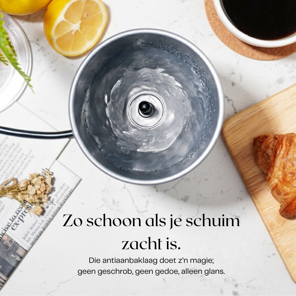 OMNIEXA Zwarte Melkopschruimer Kalliope