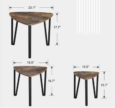 Industriële bijzettafel Thamar