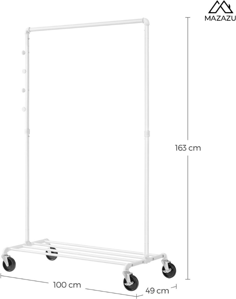 Industrieel kledingrek Richie