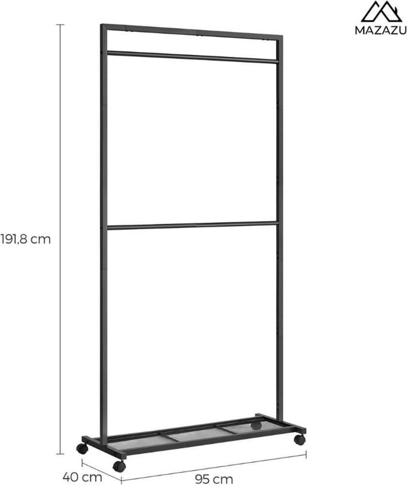 Industrieel kledingrek Mia